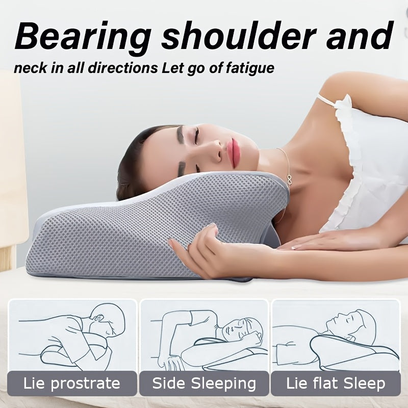 Pillow, Ergonomic Neck Neck Pillow, Sleep Relaxing Neck Pillow, New Memory Pillow Slow Rebound Neck Pillow, Back And Side Sleeper Bedding, Pregnancy Pillow, Sleeping Pillow, Gift for Elderly Parents, Pillows for Sleeping On