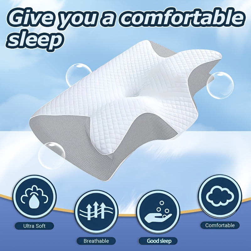 Pillow, Ergonomic Neck Neck Pillow, Sleep Relaxing Neck Pillow, New Memory Pillow Slow Rebound Neck Pillow, Back And Side Sleeper Bedding, Pregnancy Pillow, Sleeping Pillow, Gift for Elderly Parents, Pillows for Sleeping On