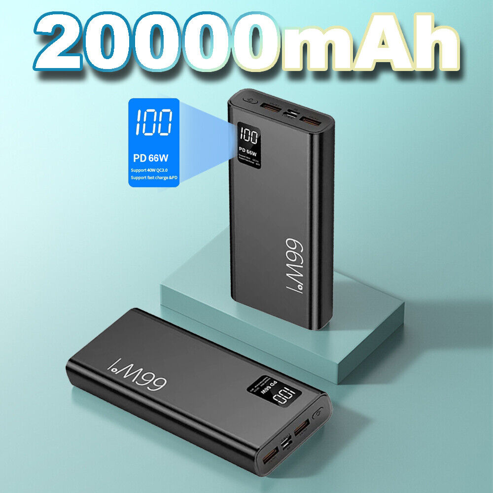Teal™ 66W Super Fast Charge PD 20000mAh Power Bank