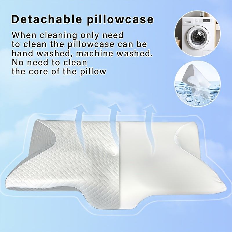 Pillow, Ergonomic Neck Neck Pillow, Sleep Relaxing Neck Pillow, New Memory Pillow Slow Rebound Neck Pillow, Back And Side Sleeper Bedding, Pregnancy Pillow, Sleeping Pillow, Gift for Elderly Parents, Pillows for Sleeping On