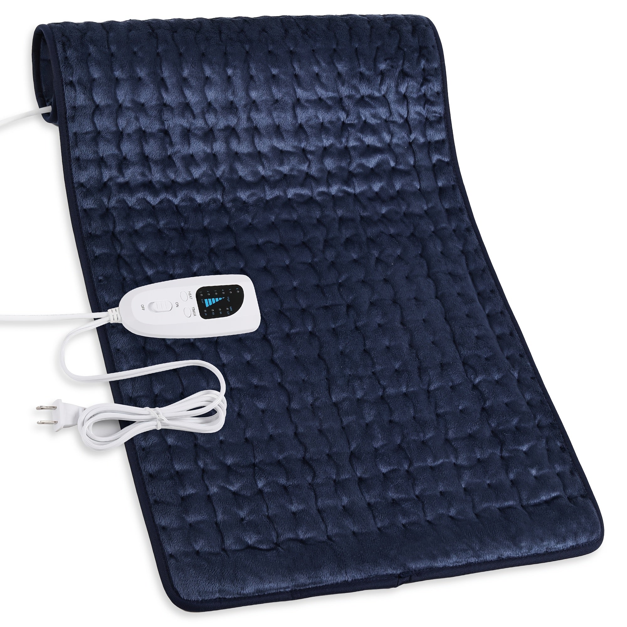 XL Electric Heating Pad for Back Pain & Cramps Relief, Birthday for Women Men Auto Shut Off, Machine Washable, Heat Pad for Neck & Shoulder, 12×24", Gray