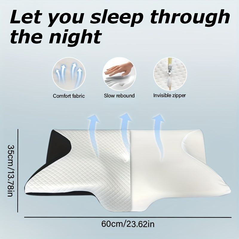 Pillow, Ergonomic Neck Neck Pillow, Sleep Relaxing Neck Pillow, New Memory Pillow Slow Rebound Neck Pillow, Back And Side Sleeper Bedding, Pregnancy Pillow, Sleeping Pillow, Gift for Elderly Parents, Pillows for Sleeping On